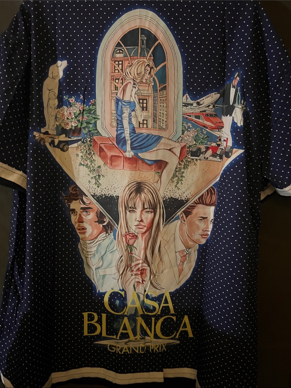 Casablanca tennis club Navy blue and white Short set top and bottom  🎾🎾